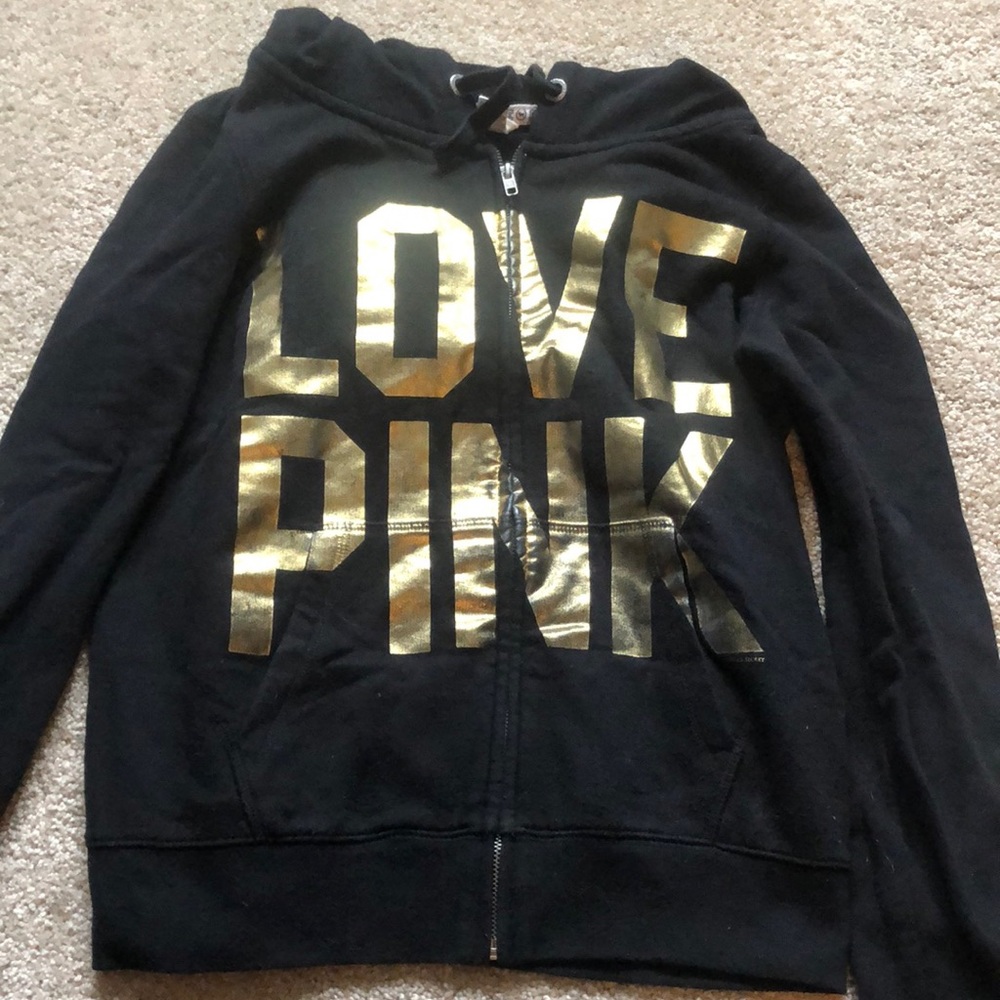 Victoria’s Secret black zip up sweatshirt